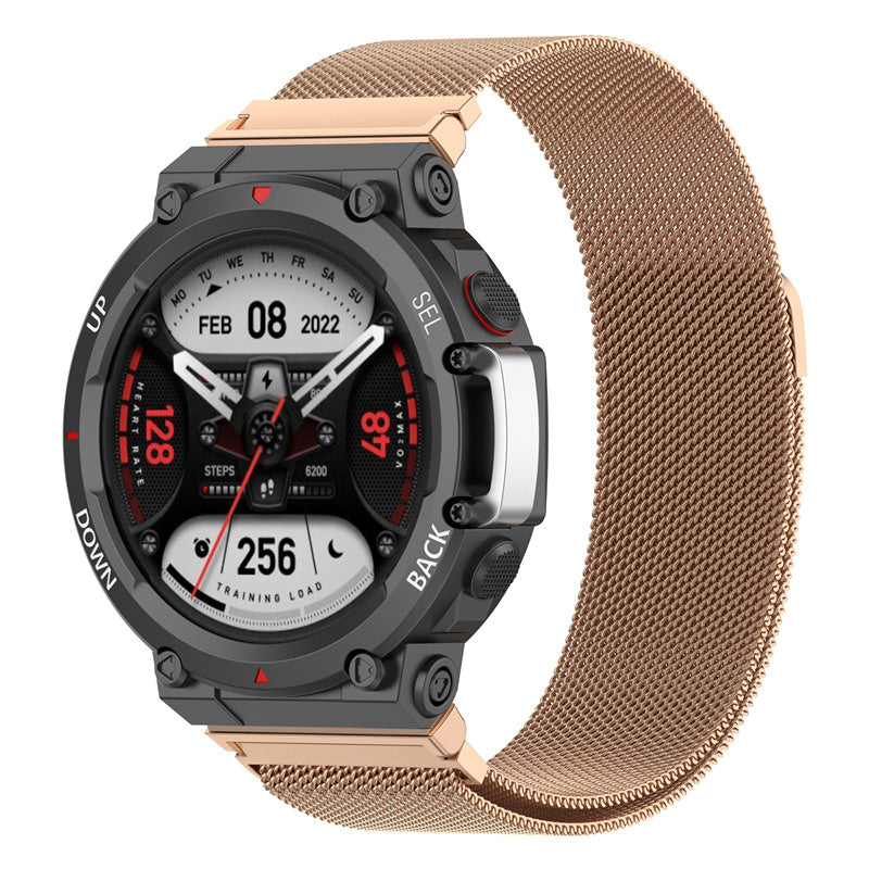 For Huami Amazfit T-Rex 2 Replacement Strap Smart Watch Milanese Stainless Steel Mesh Band For Huami Amazfit T-Rex 2 Replacement Strap Smart Watch Milanese Stainless Steel Mesh Band